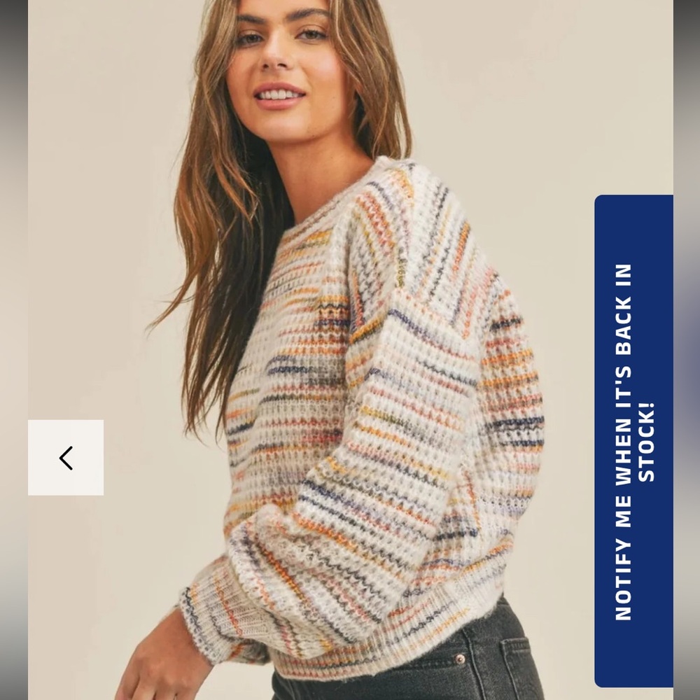 Sadie & Sage Sweet Daze Crewneck Sweater size S